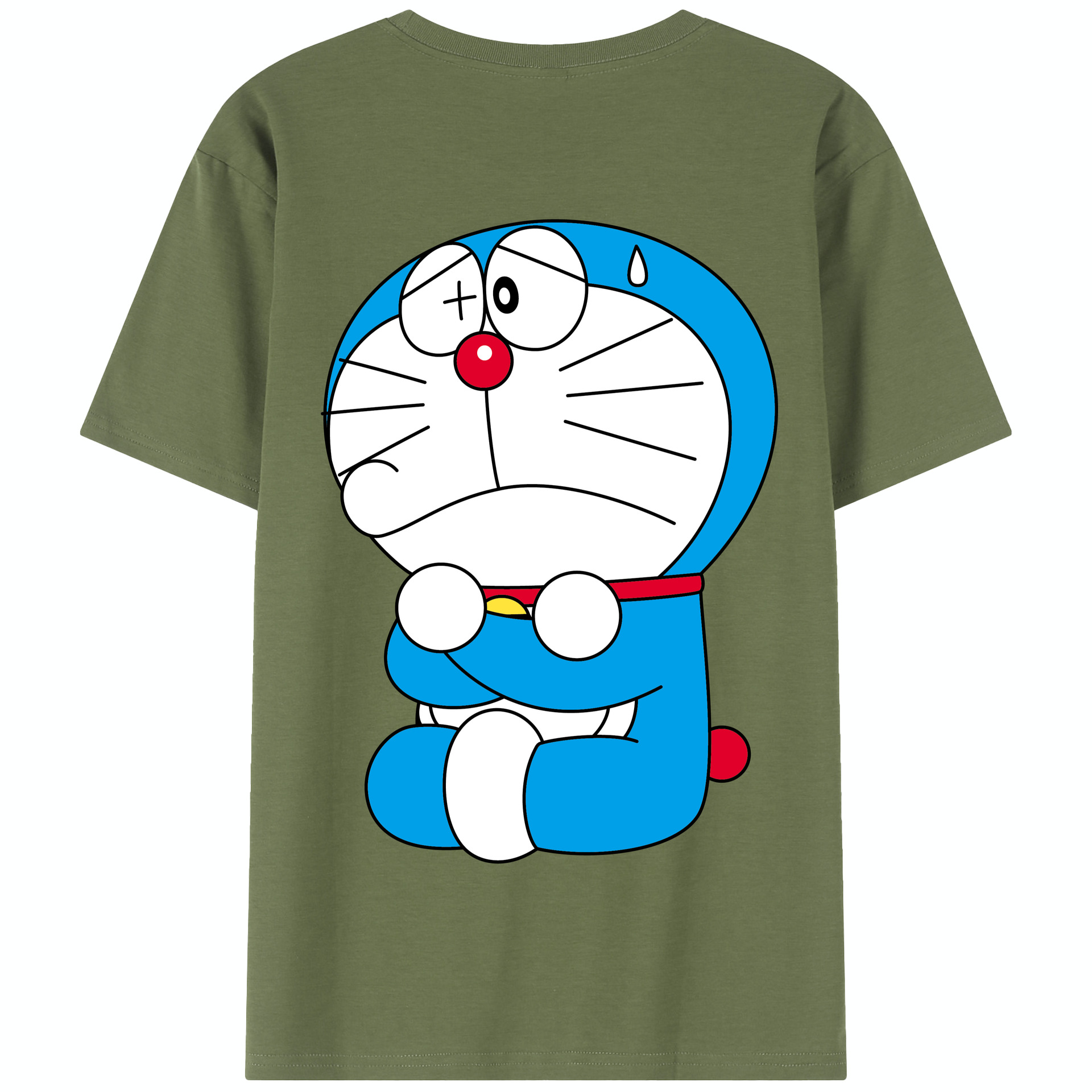 （画像用） ドラえもん Doraemon 綿100％半袖Tシャツ（背面プリント）